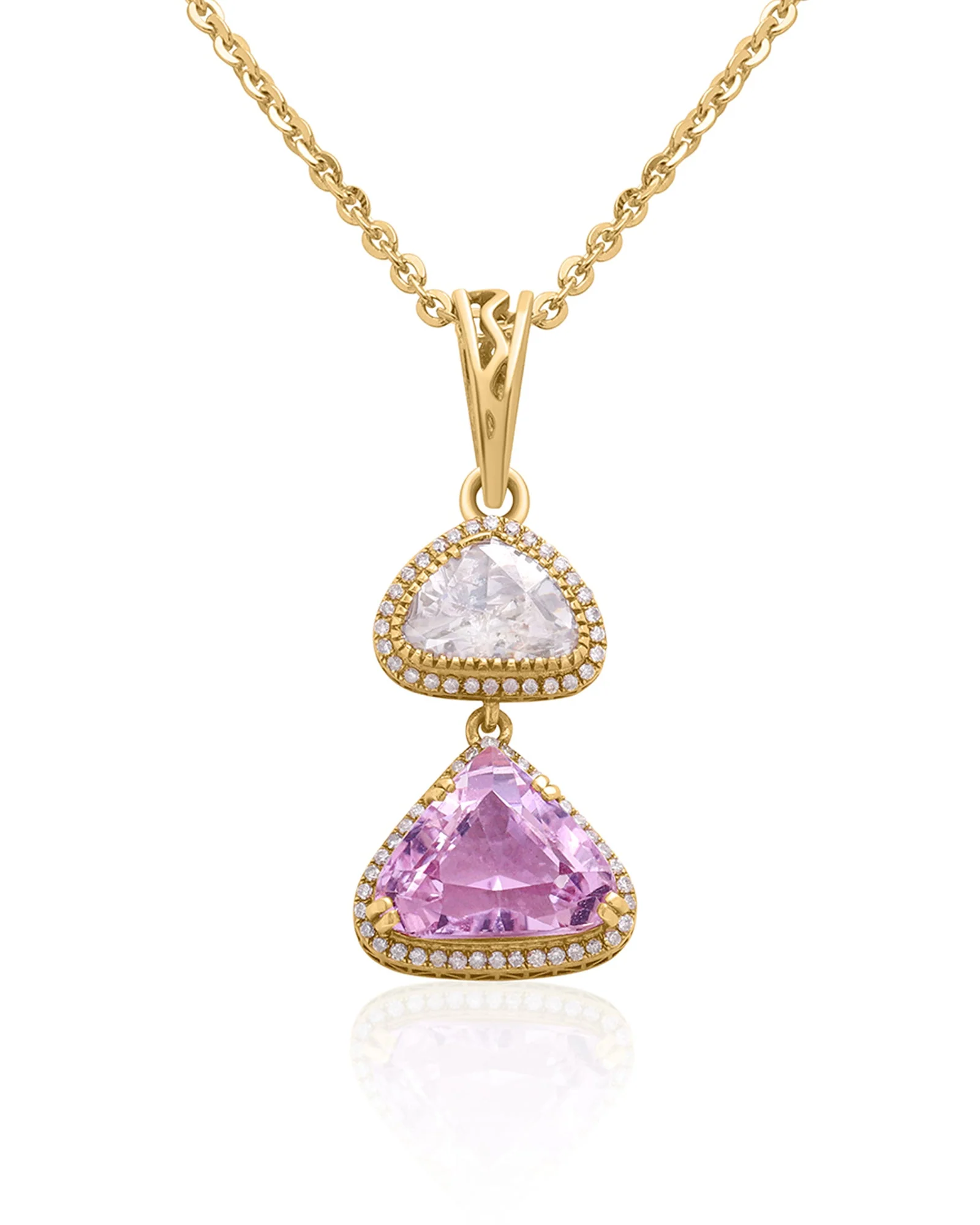 Lilac Duo Core Pendant