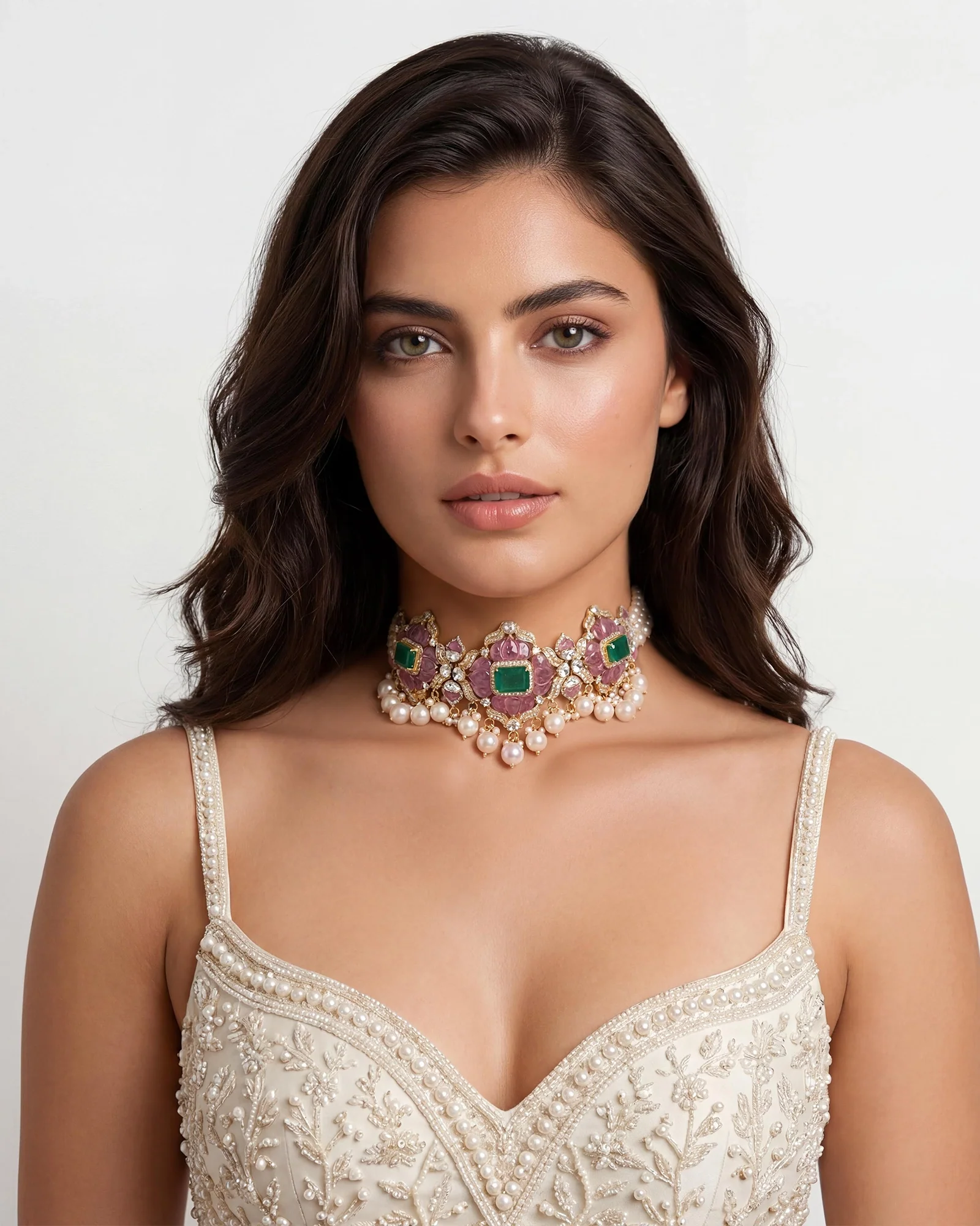 Mahreen Lotus Necklace - Image 2