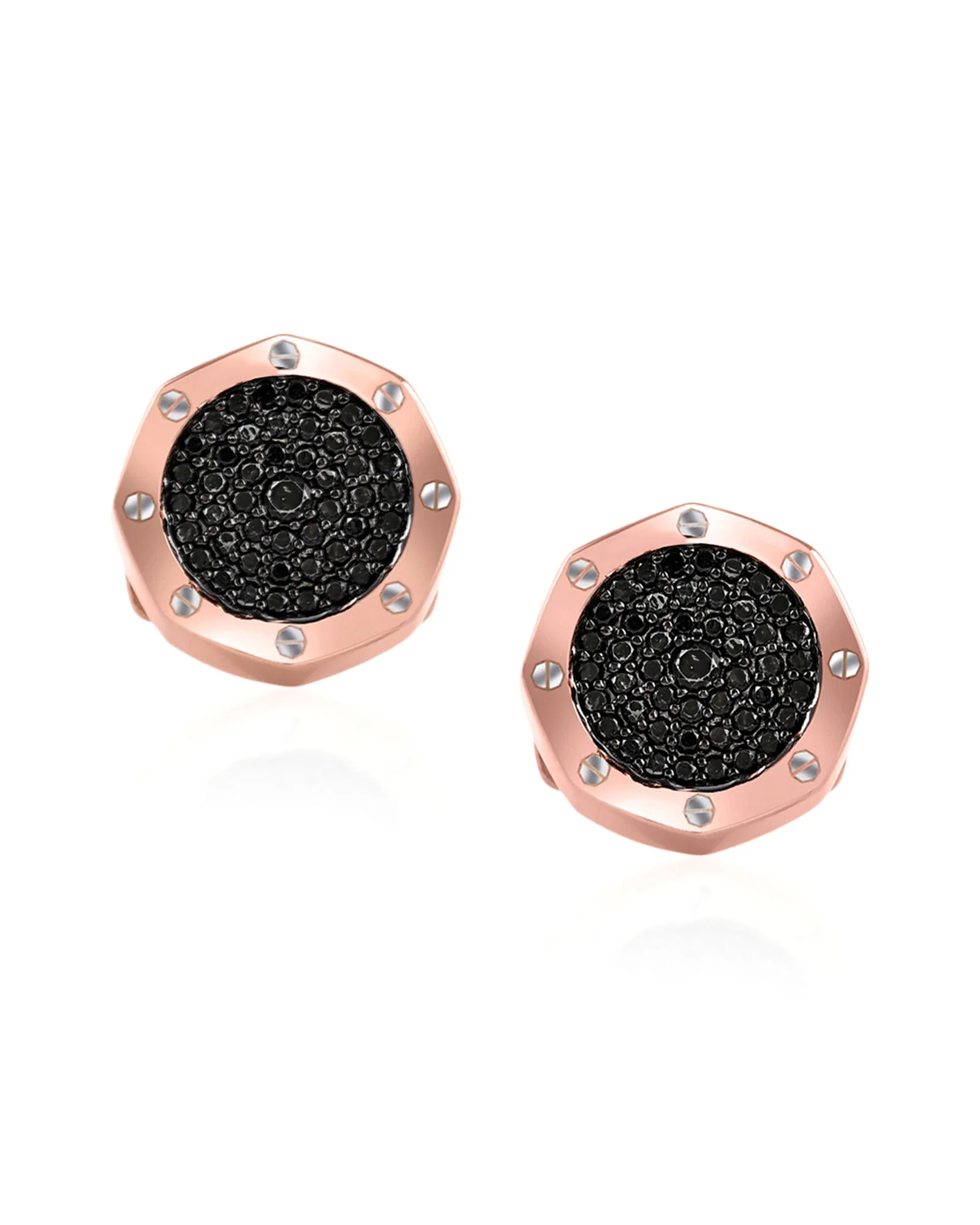 New Moon cufflinks- Rose Gold