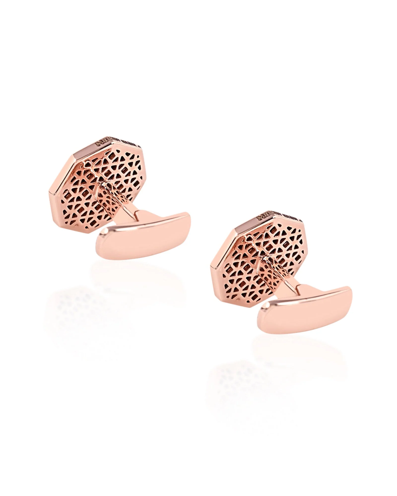 New Moon cufflinks- Rose Gold - Image 3