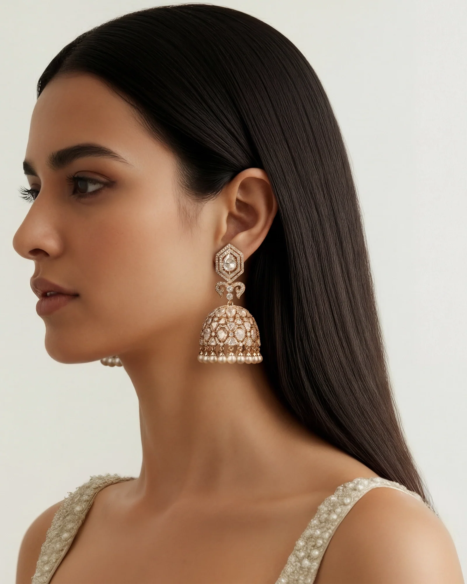 Noor Mahal jhumkas - Image 2