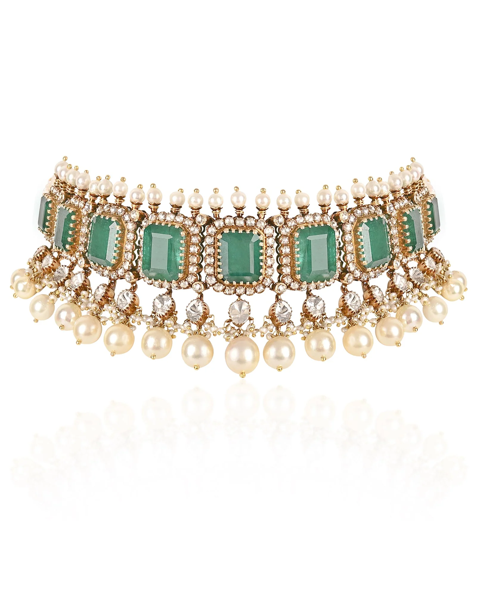 Noor Jahan Emerald Choker