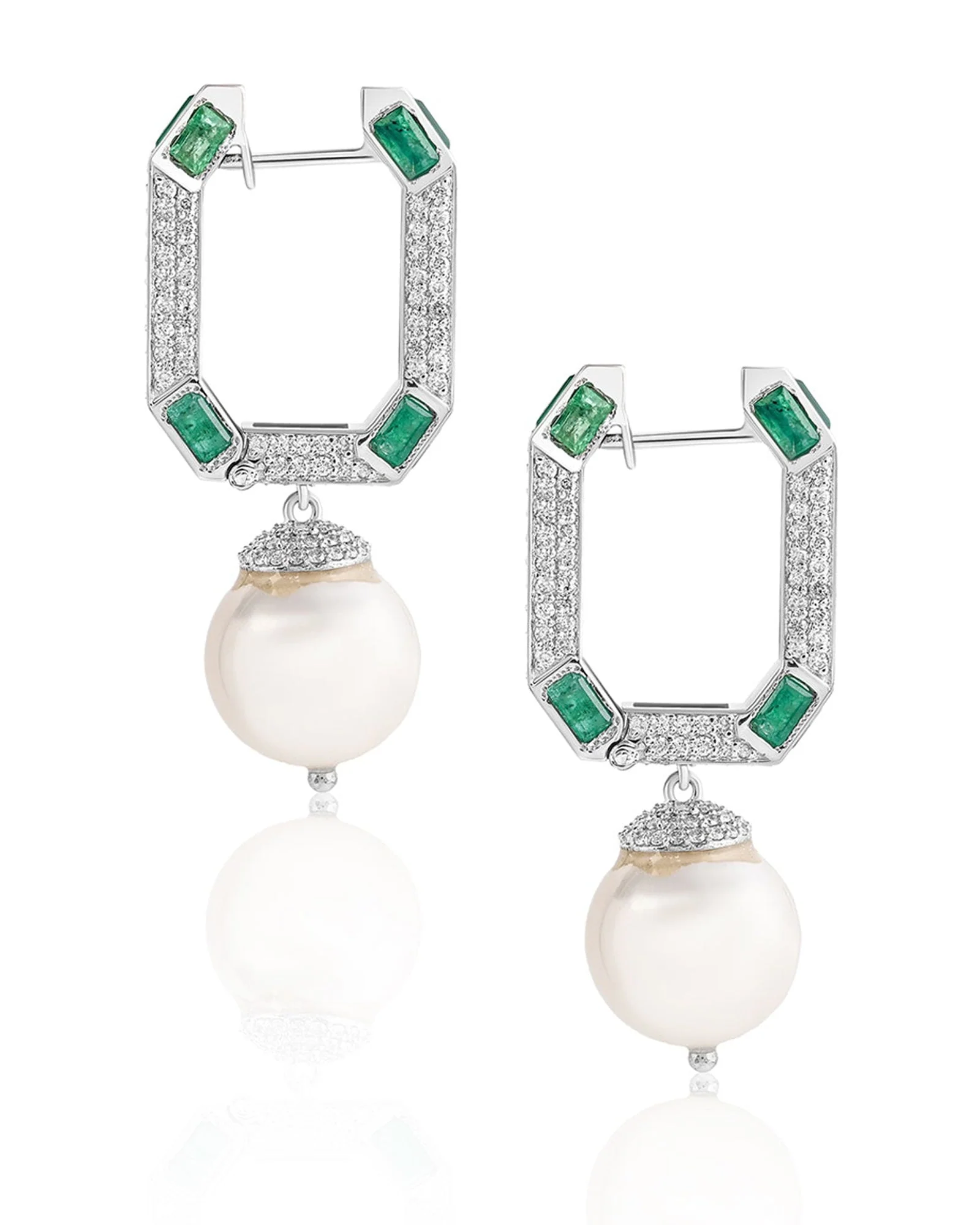 Pearl Box Hoops - Image 2