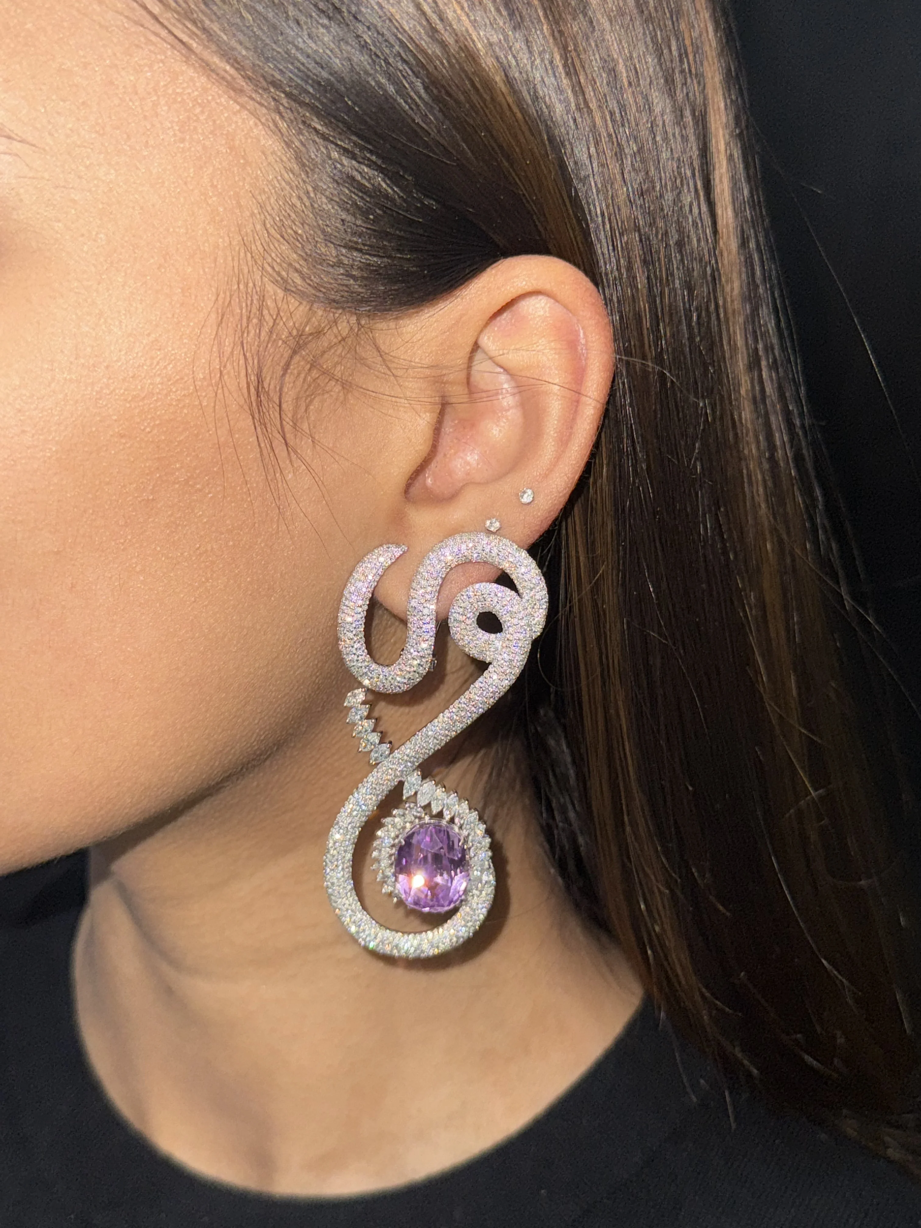 Pink Coded Earrings - Image 2