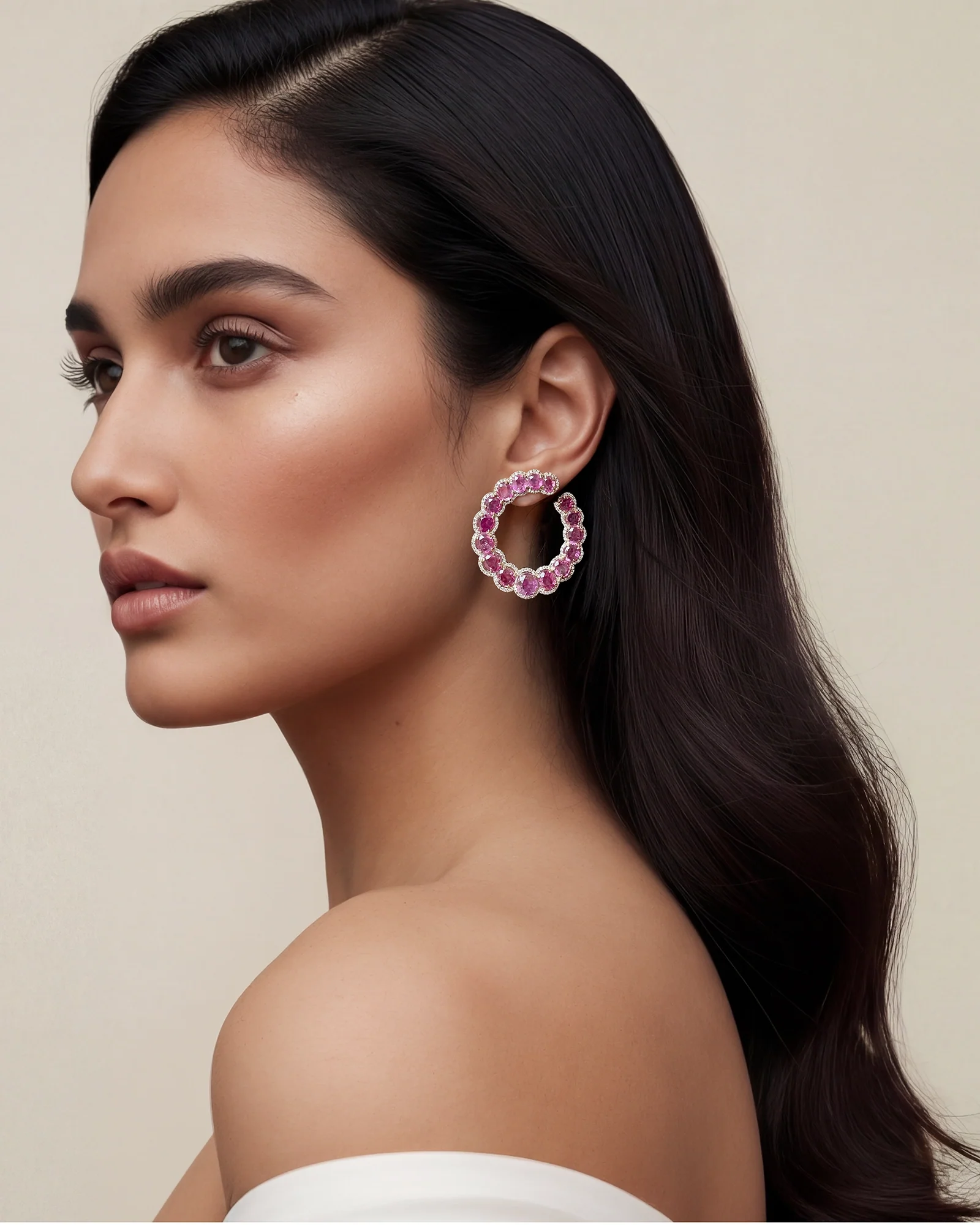 Pink Mirage Earrings - Image 2