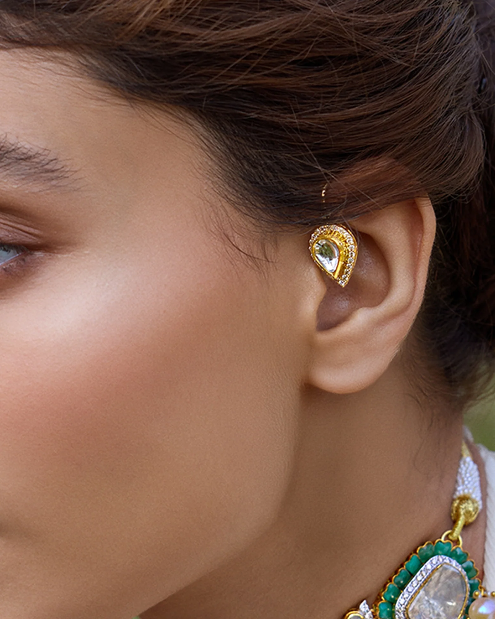 Polki Connecter Earrings