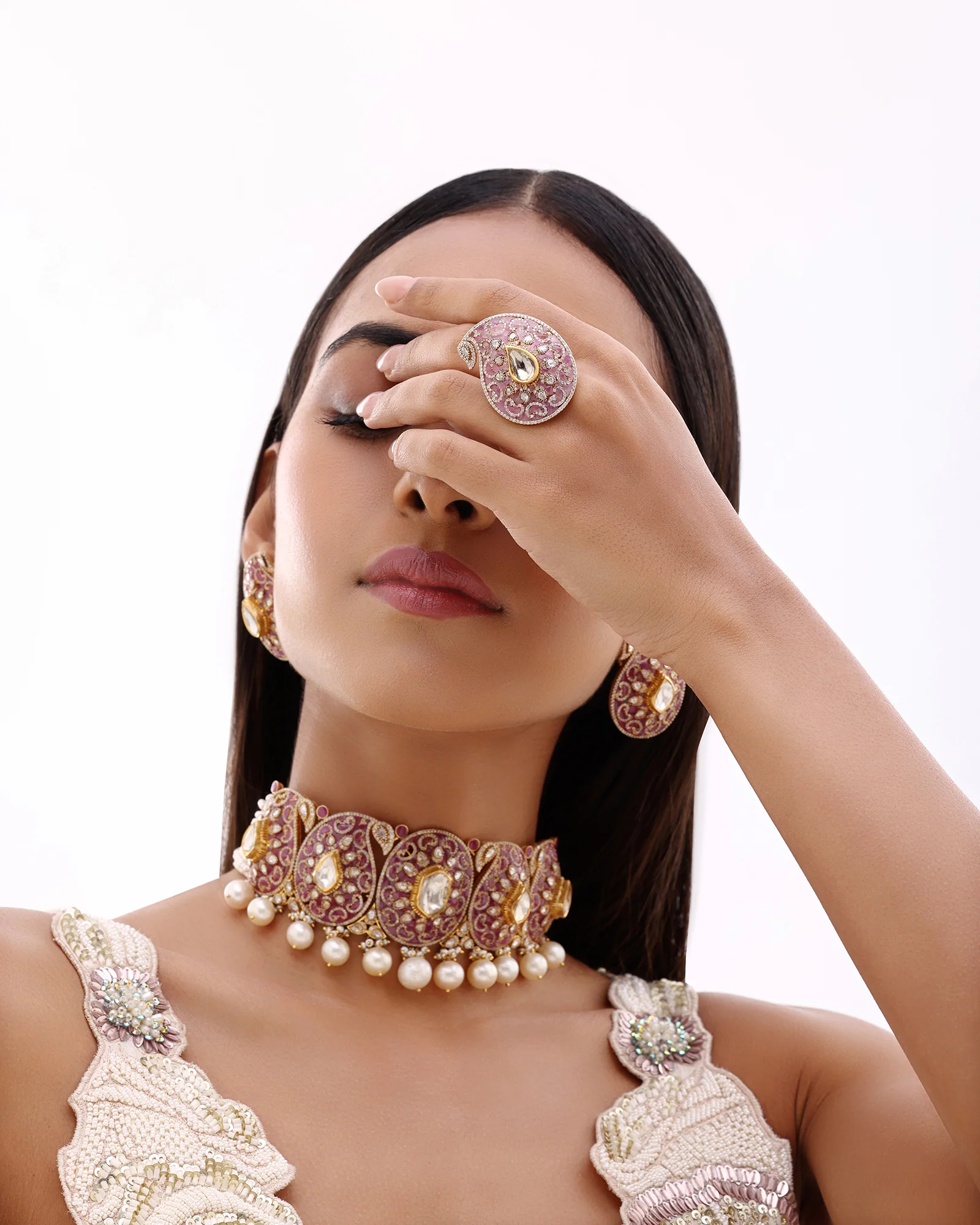 Raas Vilas Ruby Choker - Image 2