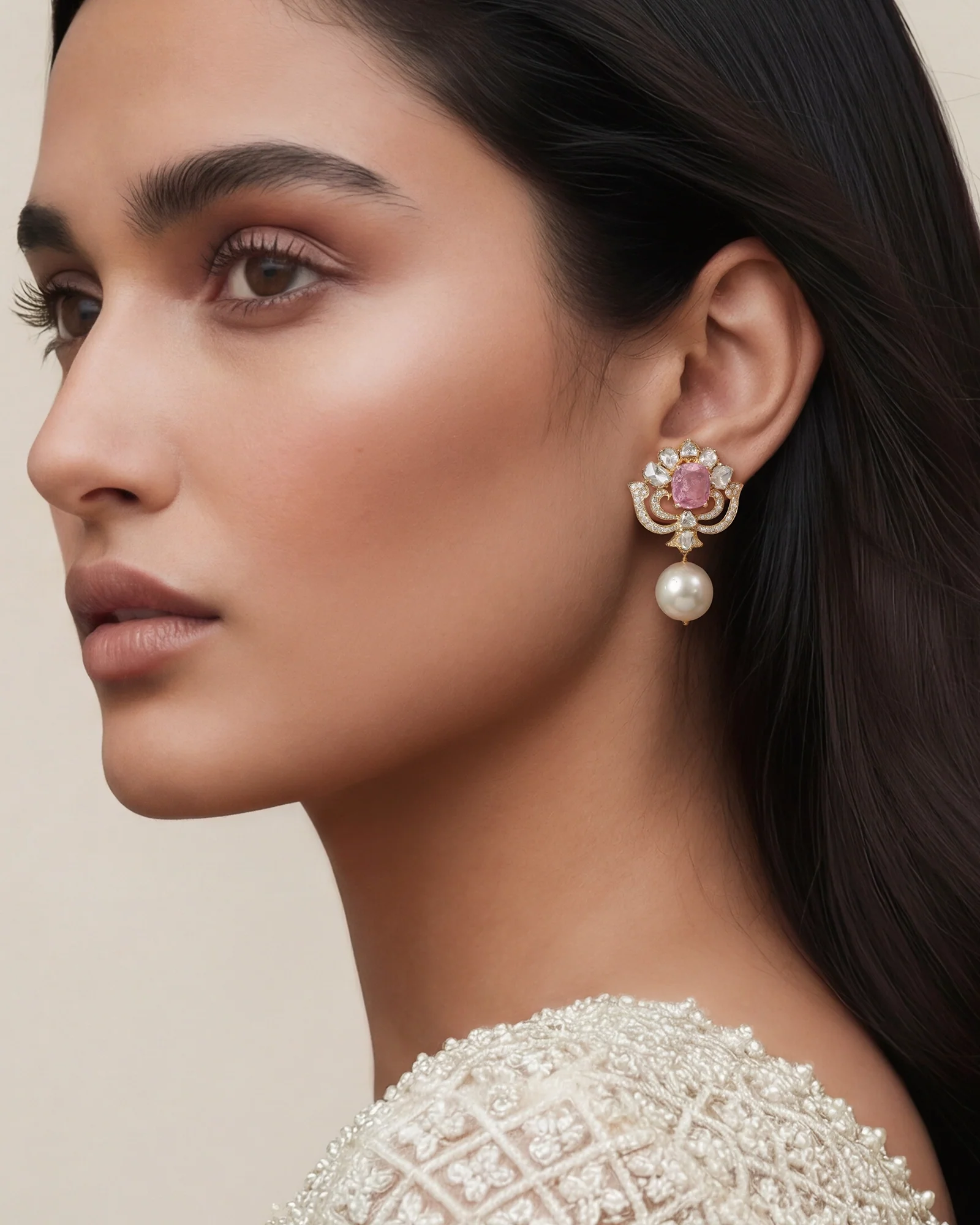 Rosette Earrings - Image 3