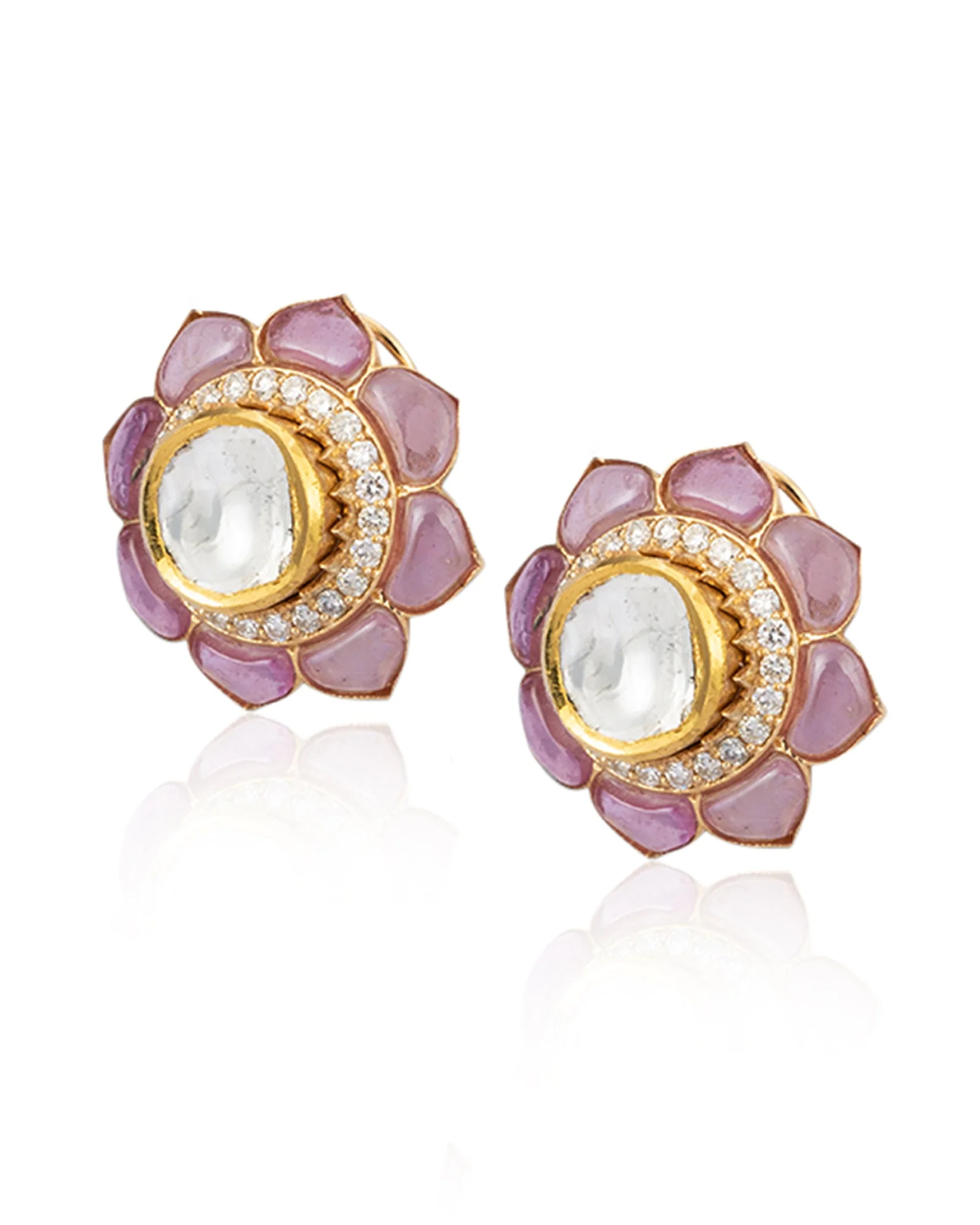 Ruby Bloom Earrings - Image 2