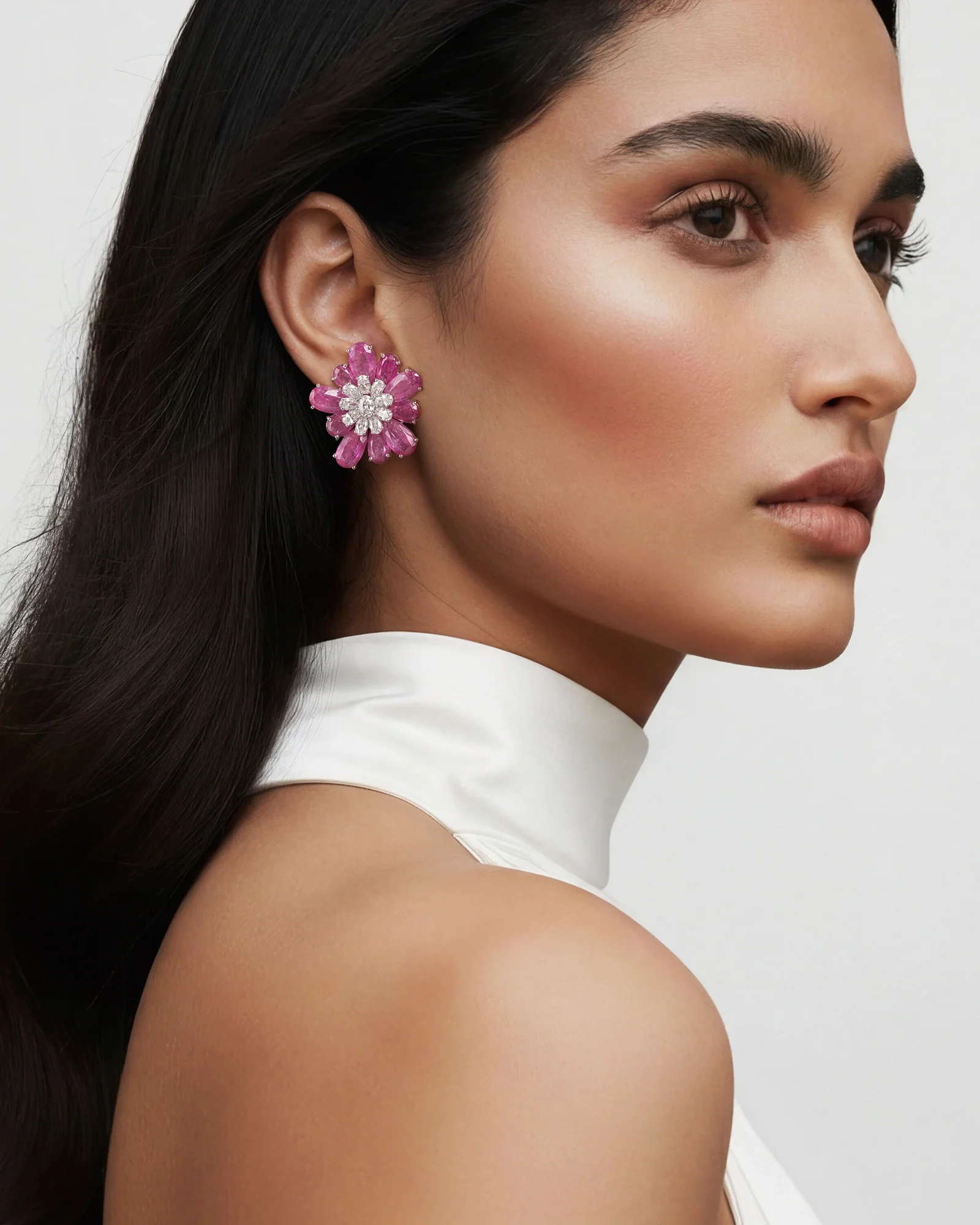 Ruby Daisy Earrings - Image 2