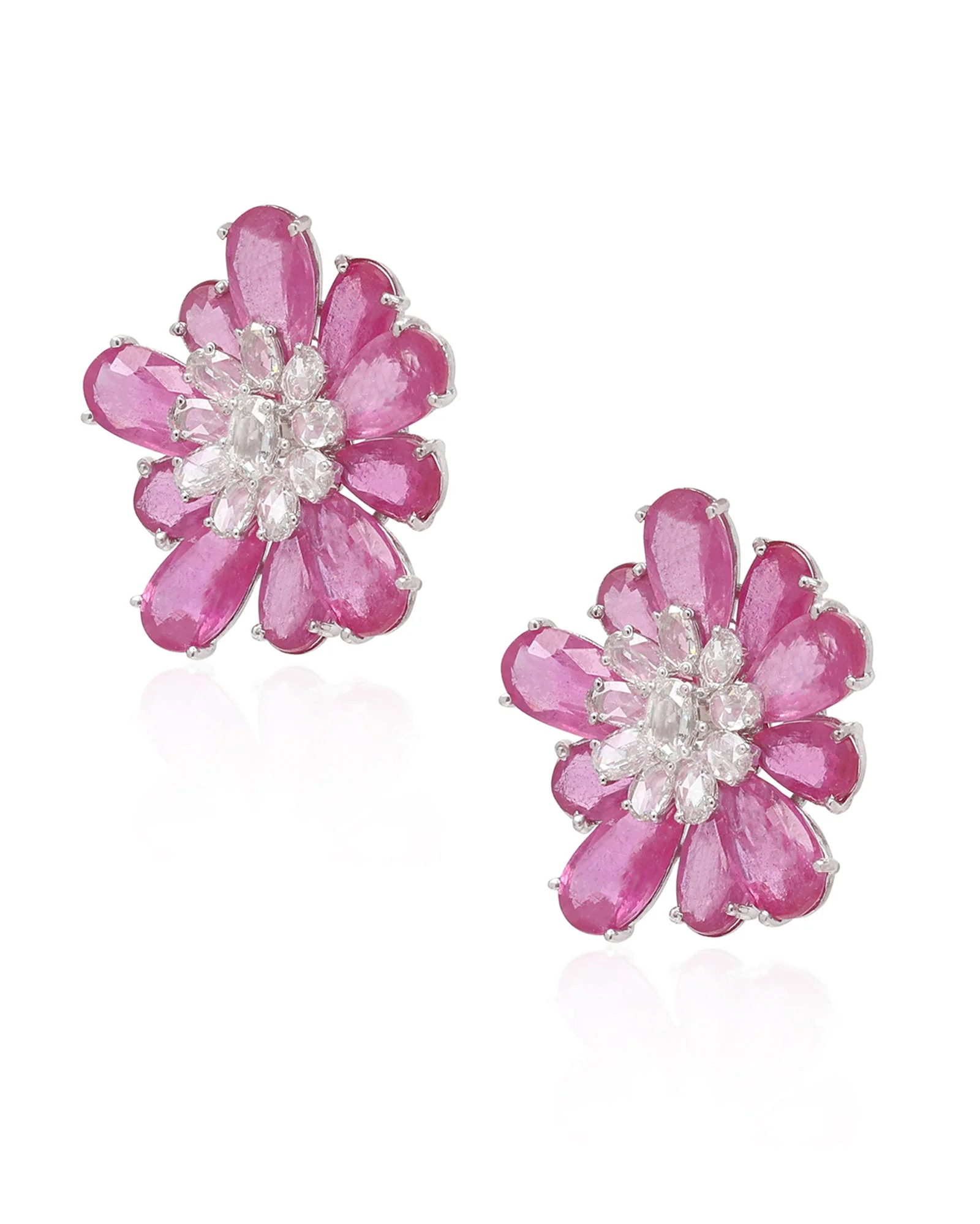 Ruby Daisy Earrings - Image 3