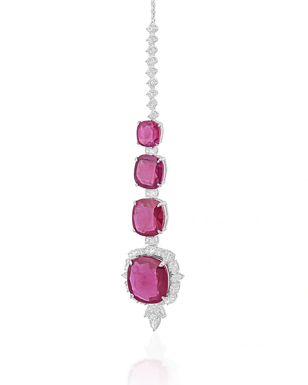 Ruby Eclipse Maang tikka - Image 3