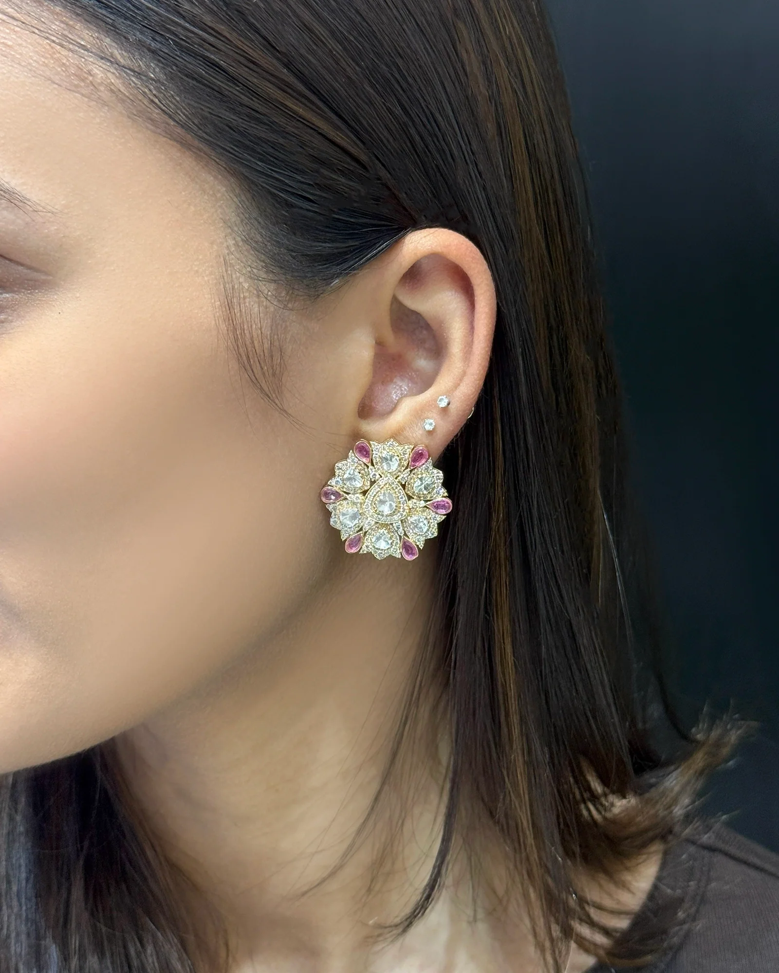 Ruby Fleur Earrings - Image 4
