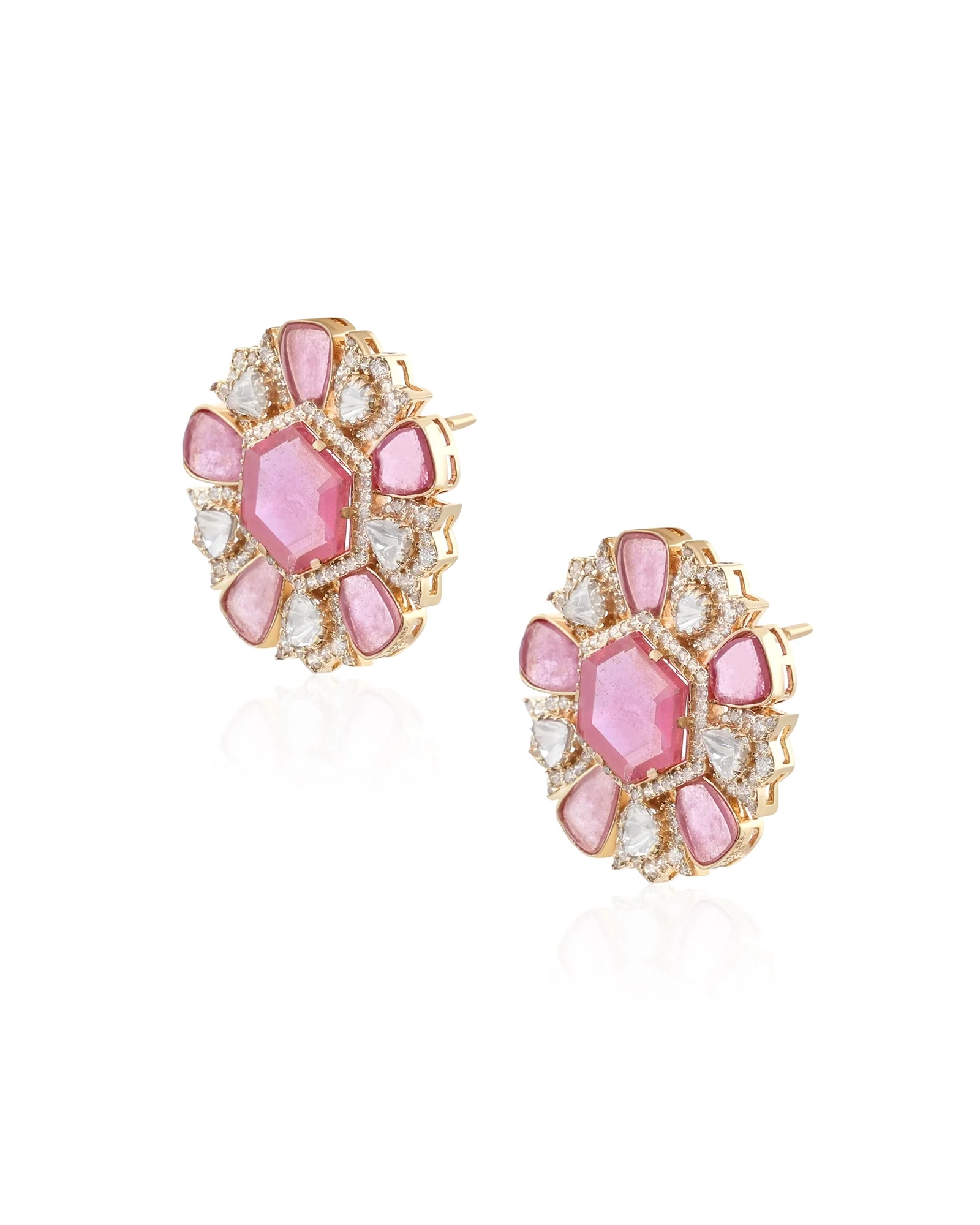 Ruby Flora Earrings - Image 3
