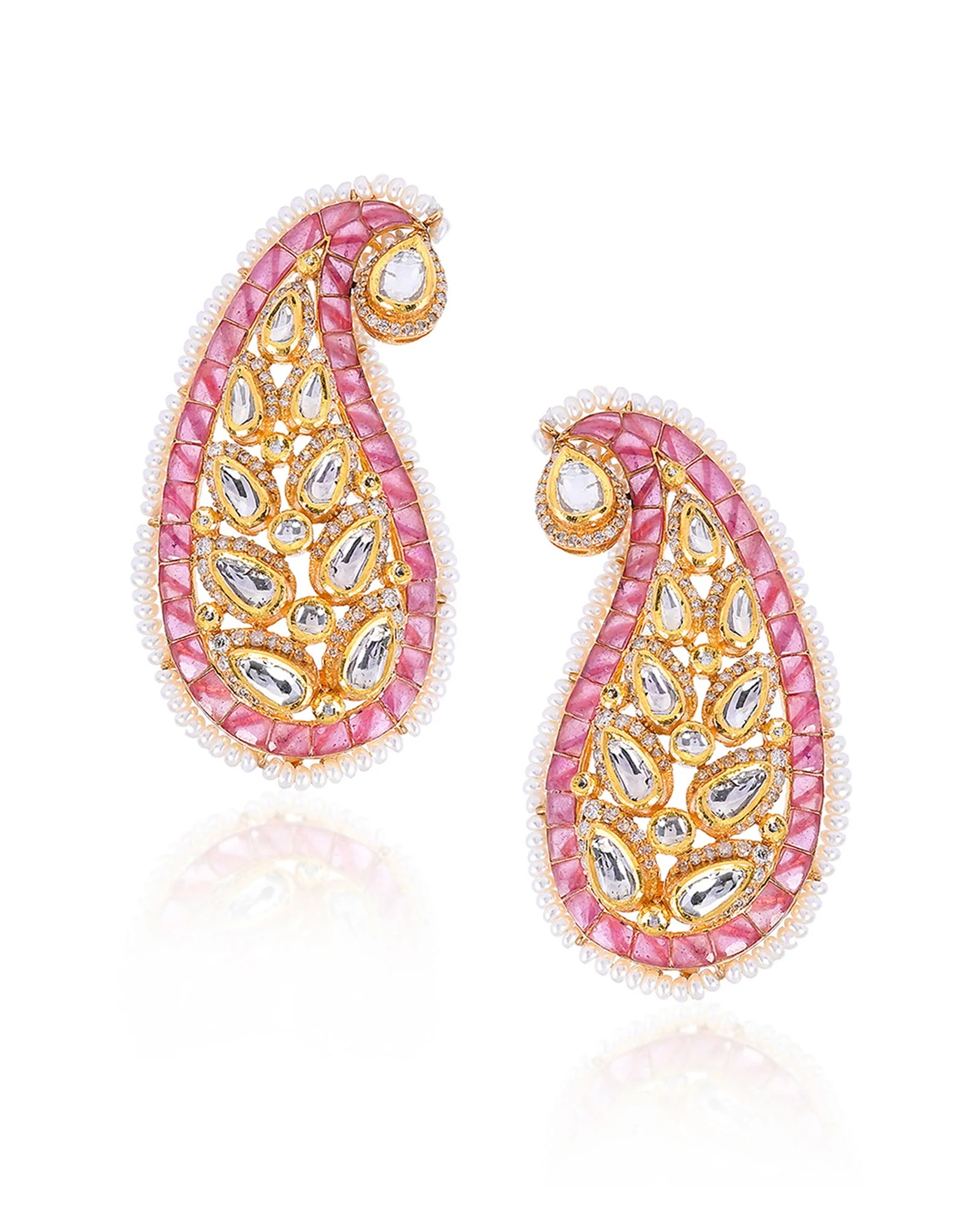 Ruby Paisley Ear Cuffs - Image 3