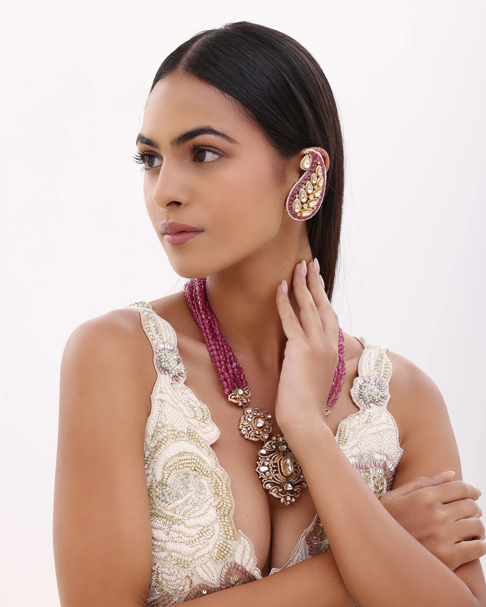 Ruby Paisley Ear Cuffs - Image 5