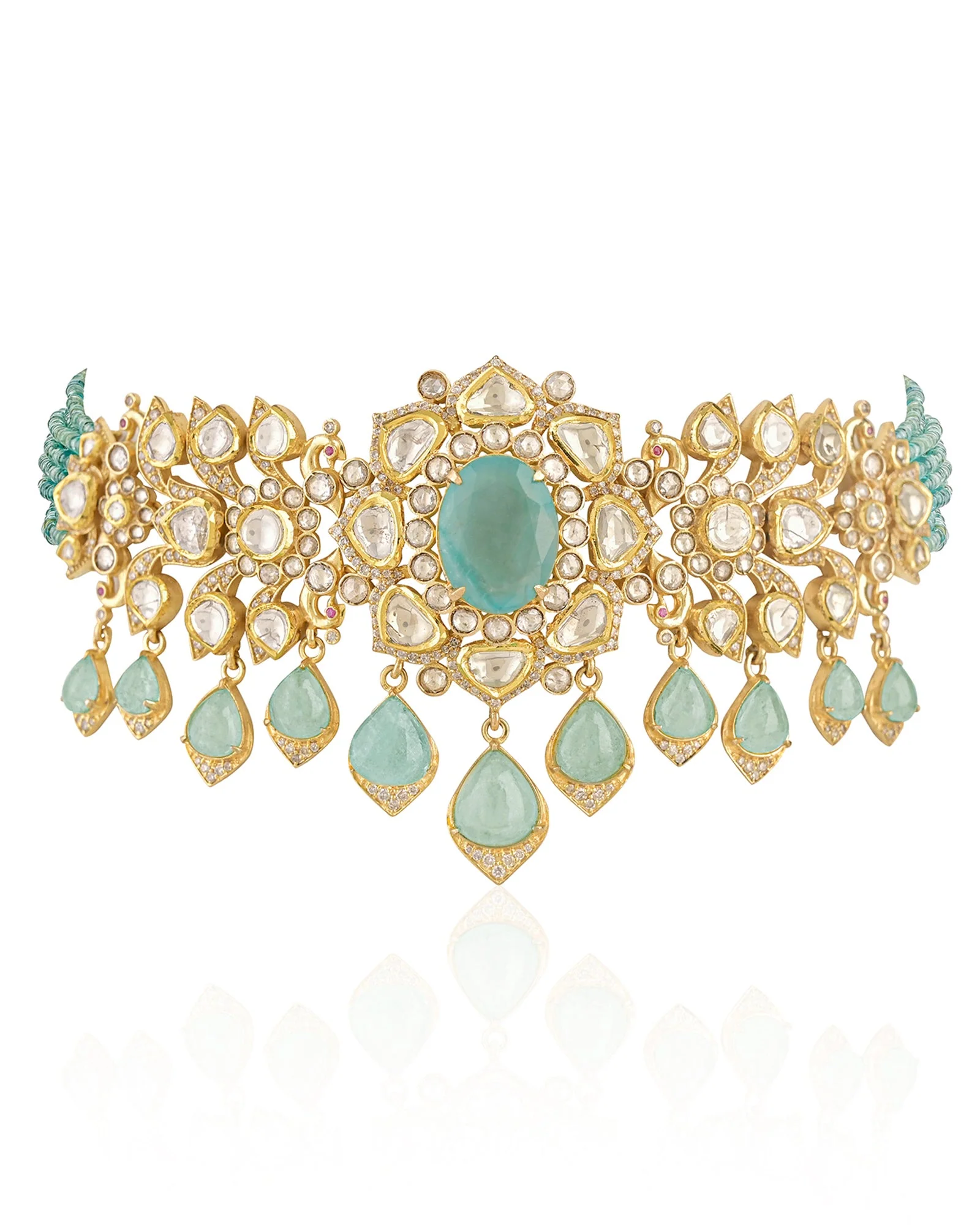 Ruhaani Emerald Choker