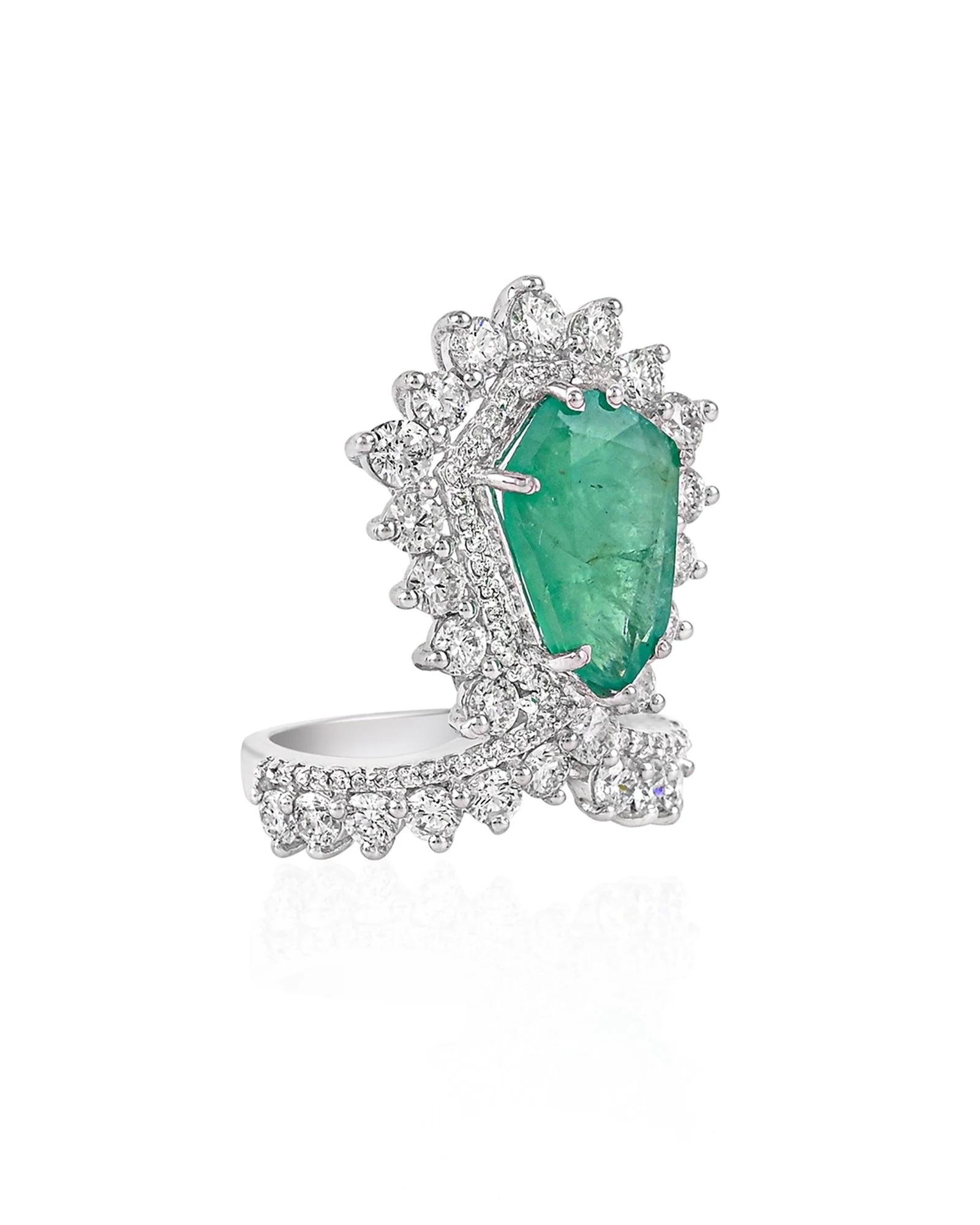 Runway Ready Ring (Emeralds) - Image 2