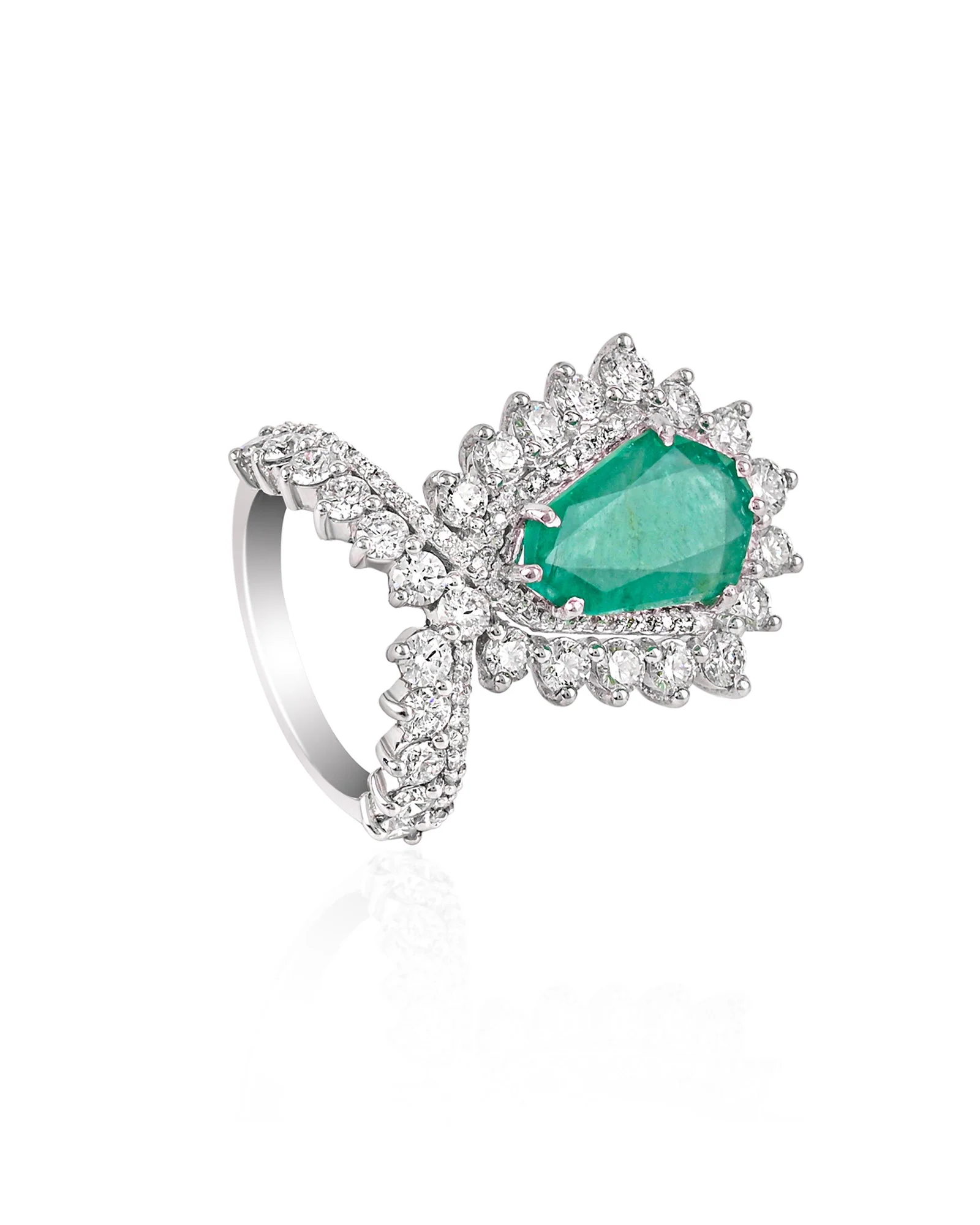 Runway Ready Ring (Emeralds) - Image 4