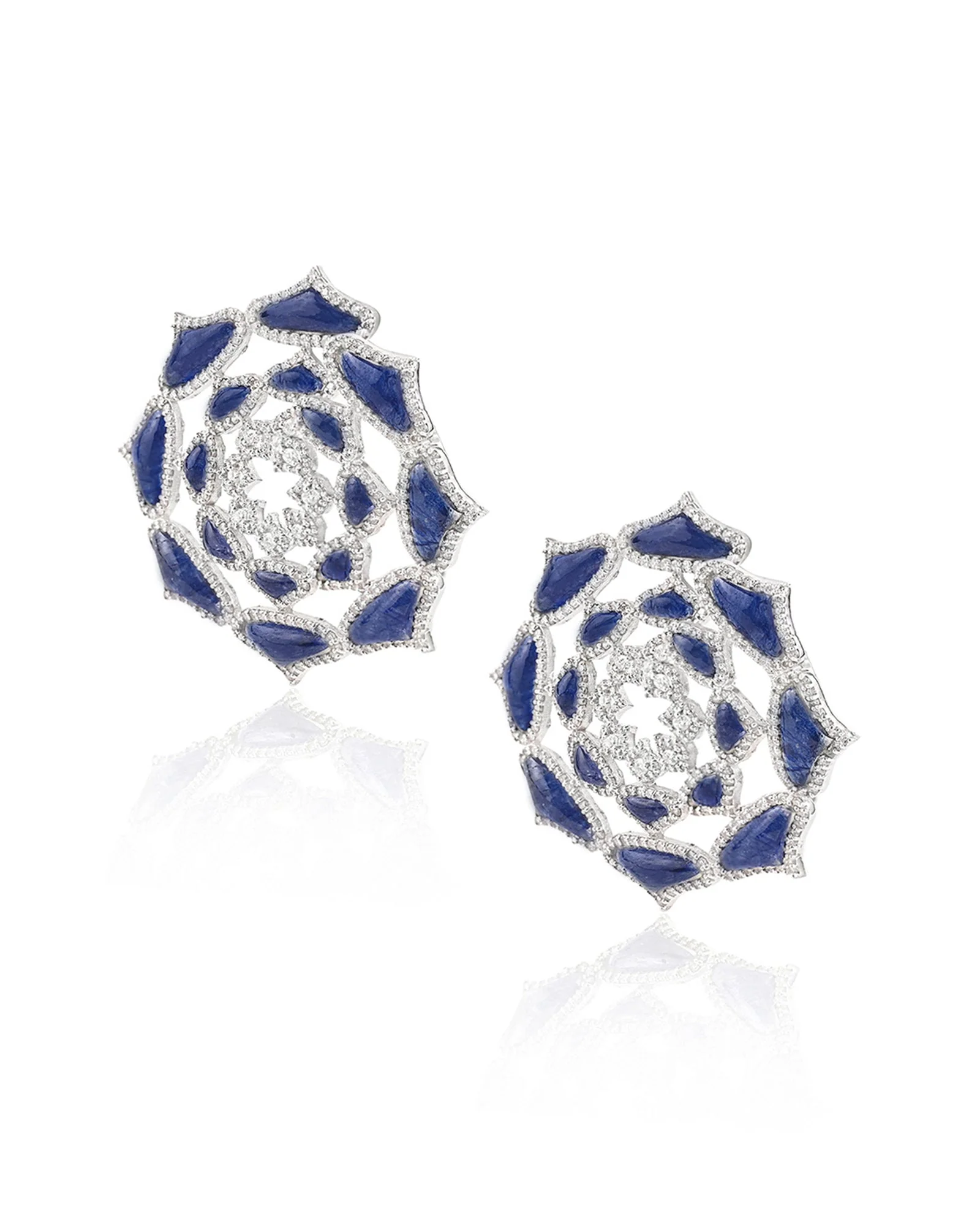 Sapphire Prism Earrings - Image 2