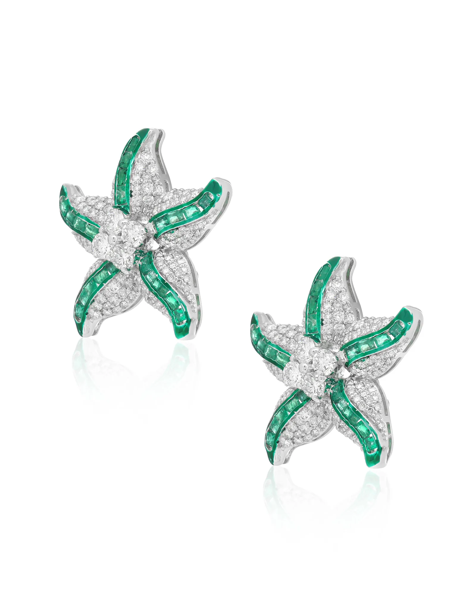 Star Pop Emerald Studs - Image 3