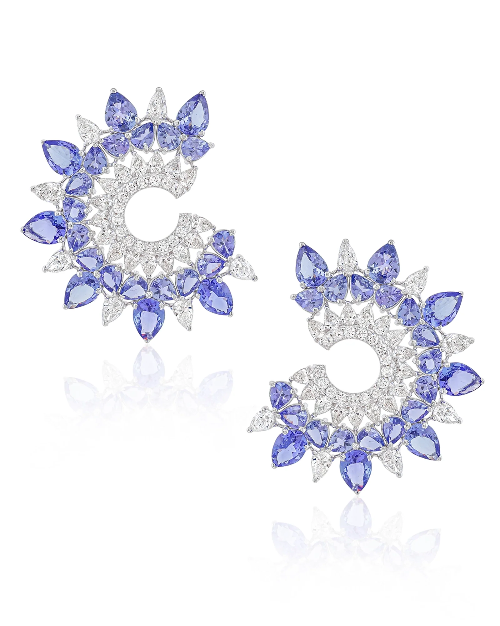 Sunburst Earrings (Tanzanite)