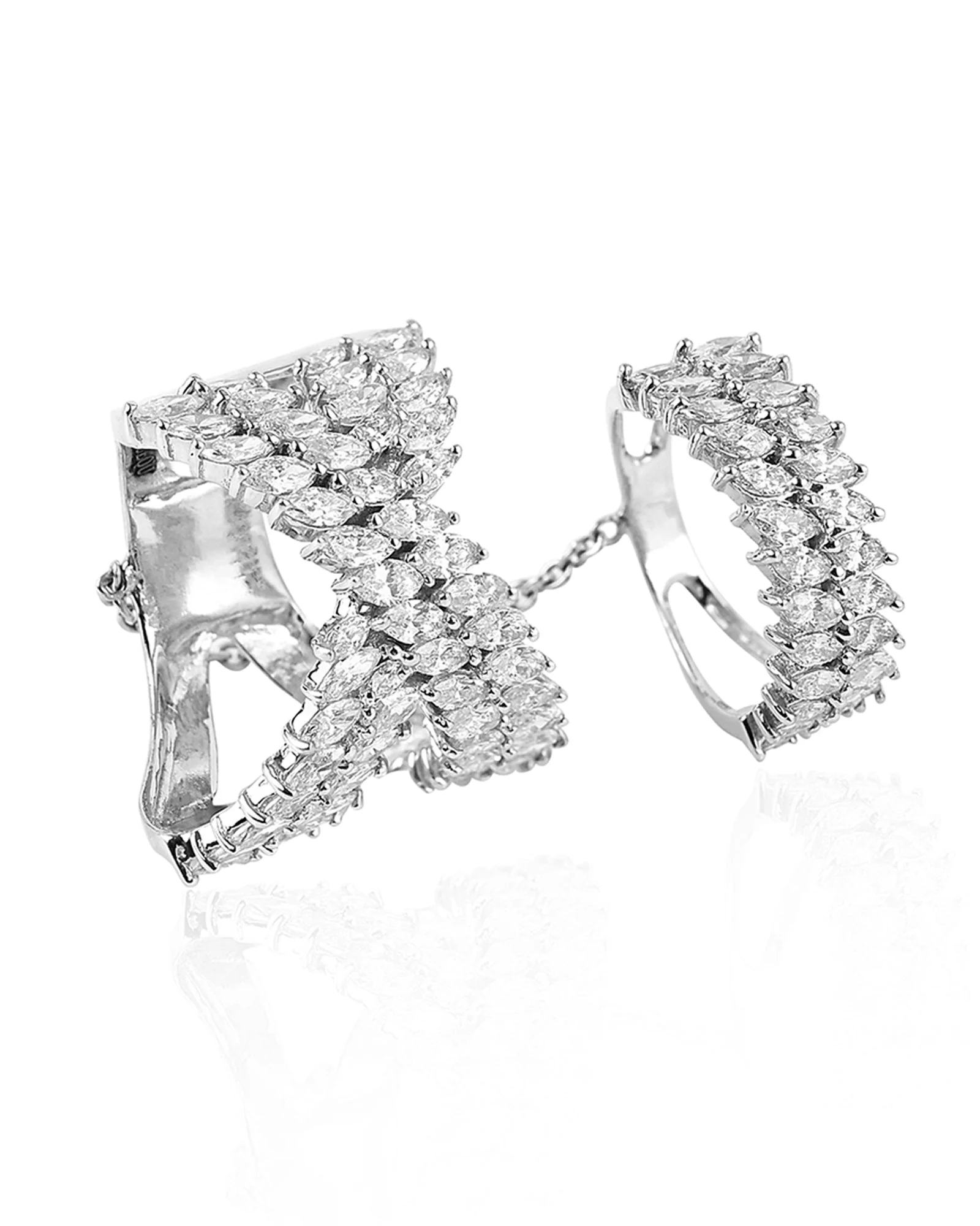 Swish Cross Diamond Ring - Image 3