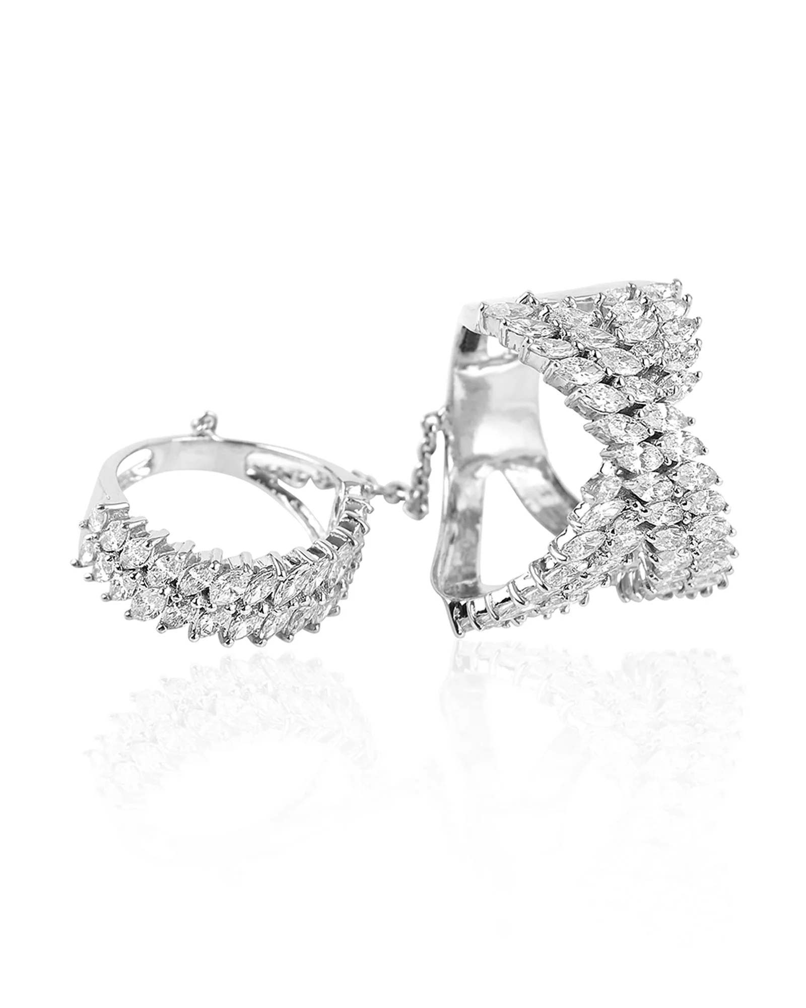 Swish Cross Diamond Ring - Image 4