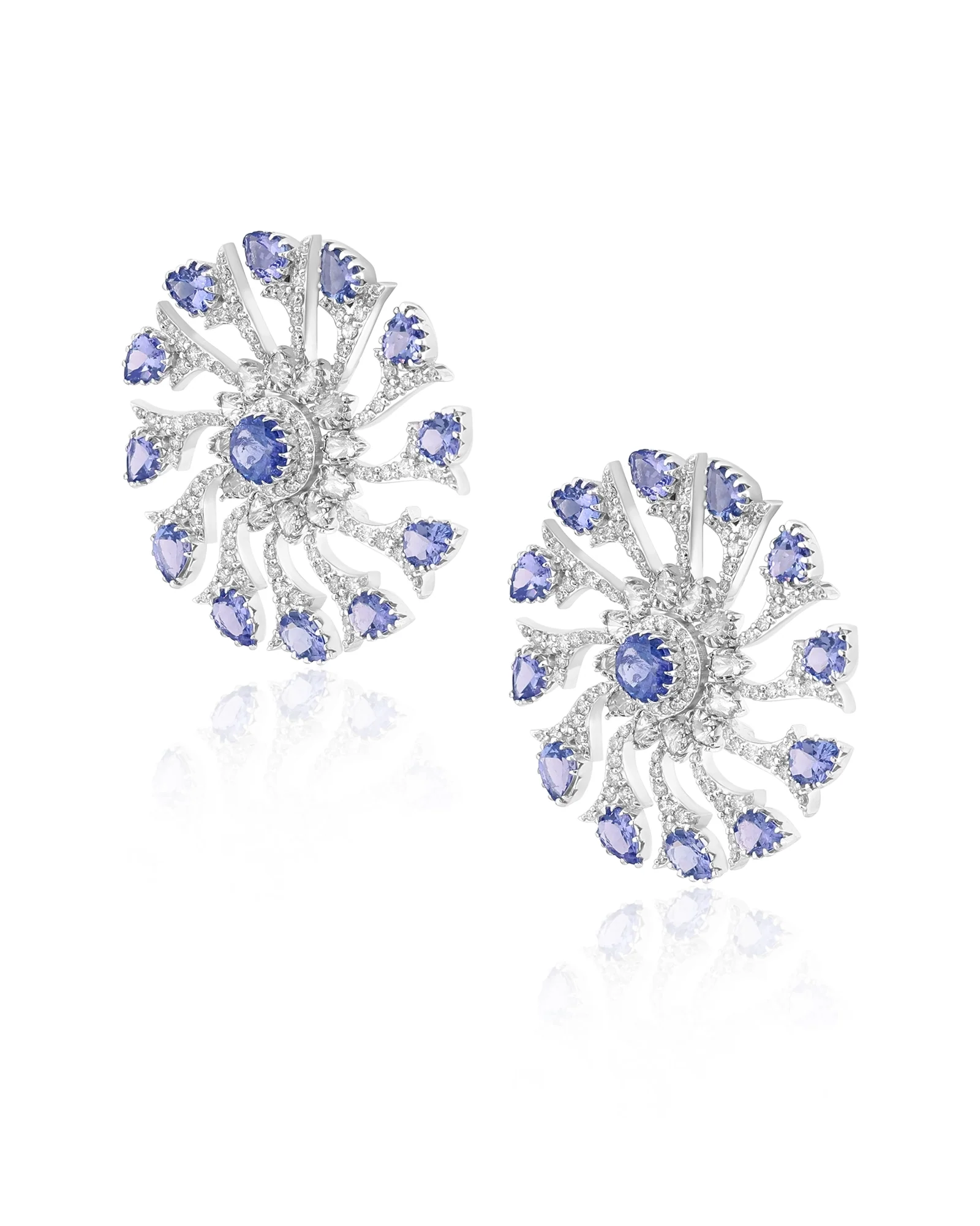 Tanzanite Bloom Earrings - Image 3