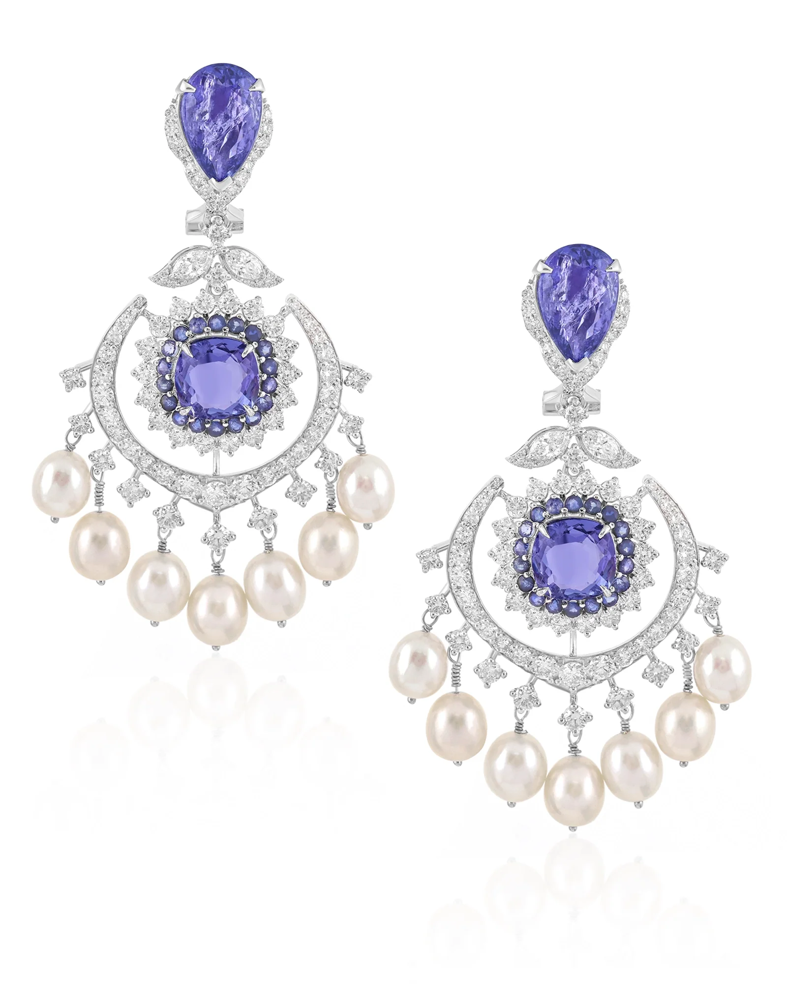 Tanzanite Eclipse Earrings