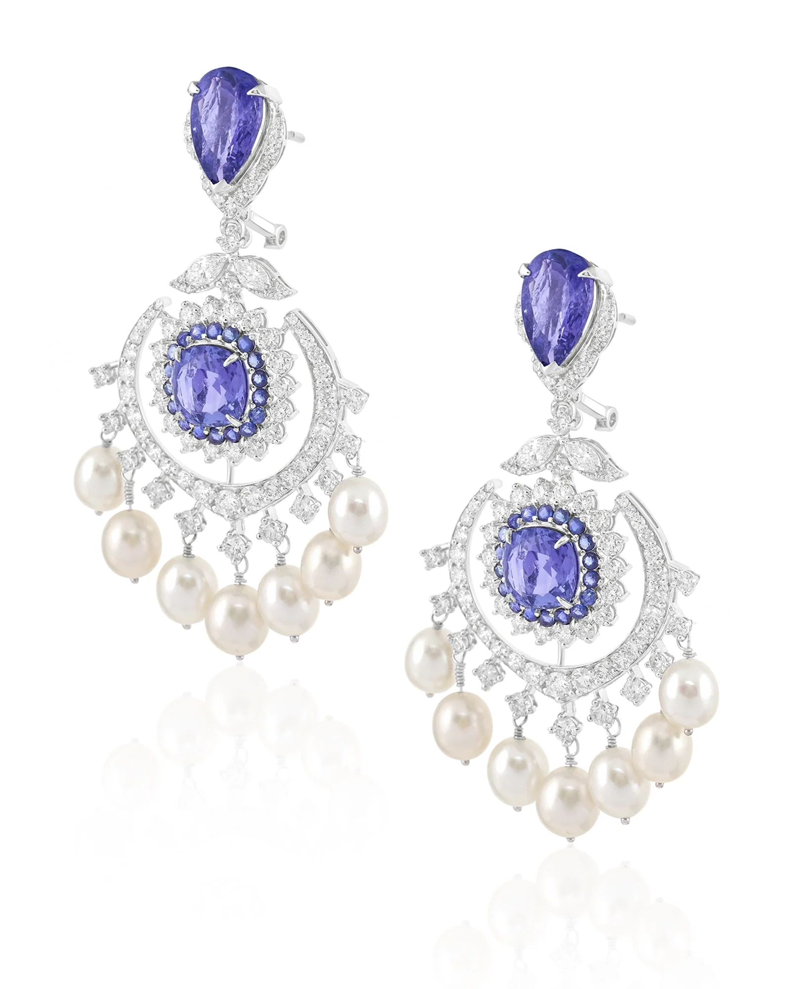 Tanzanite Eclipse Earrings - Image 2