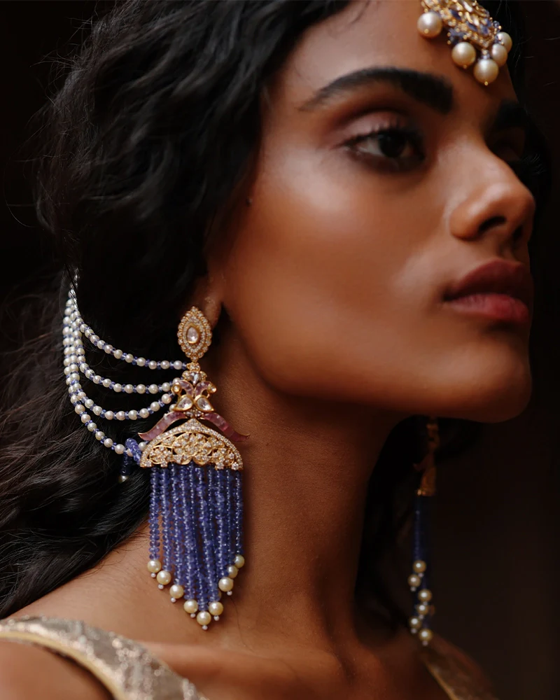 Tanzanite Majesty Chandbalis - Image 2