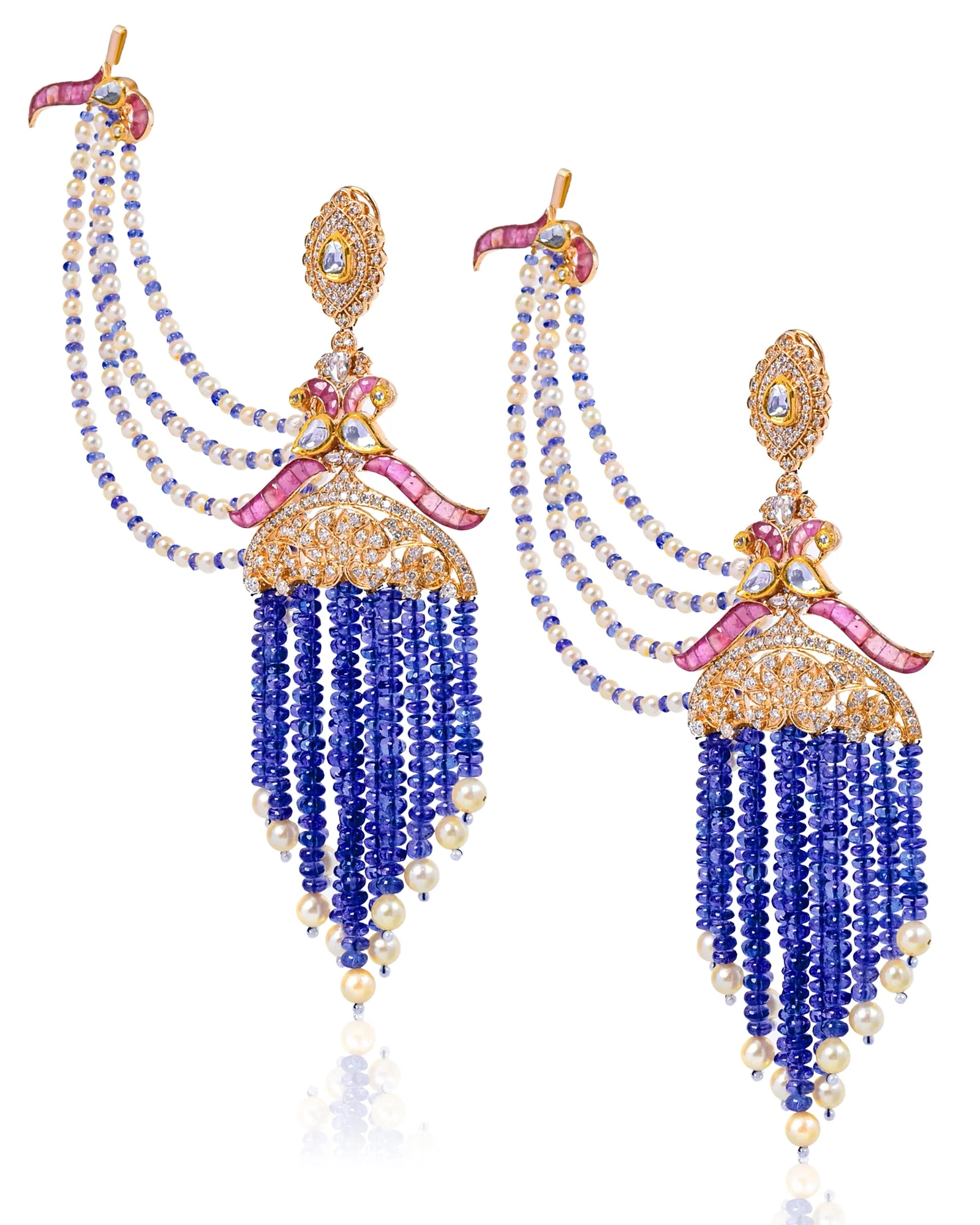 Tanzanite Majesty Chandbalis - Image 3