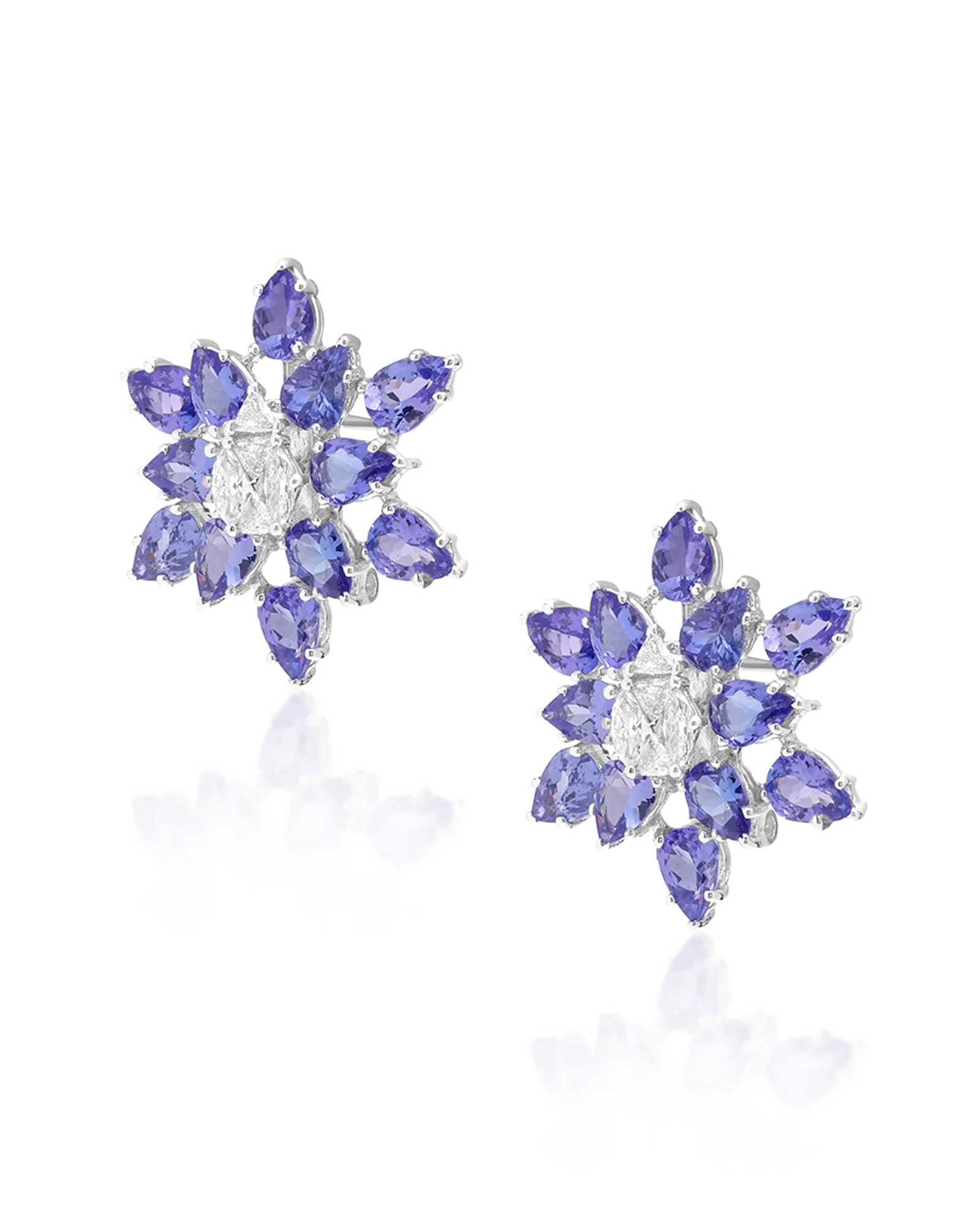 Tanzanite Star Earrings - Image 2