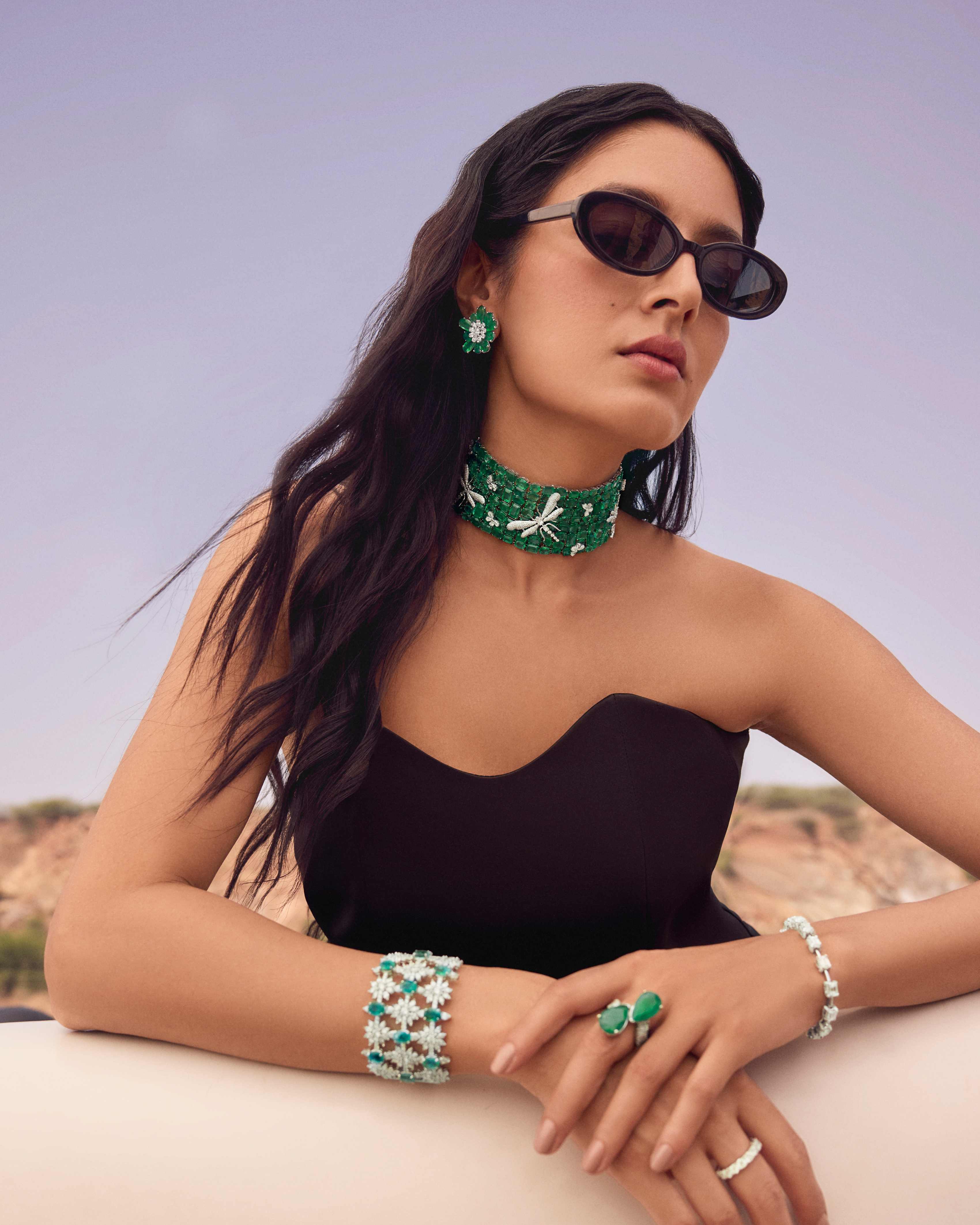 Haute in Emeralds Cuff - Image 4