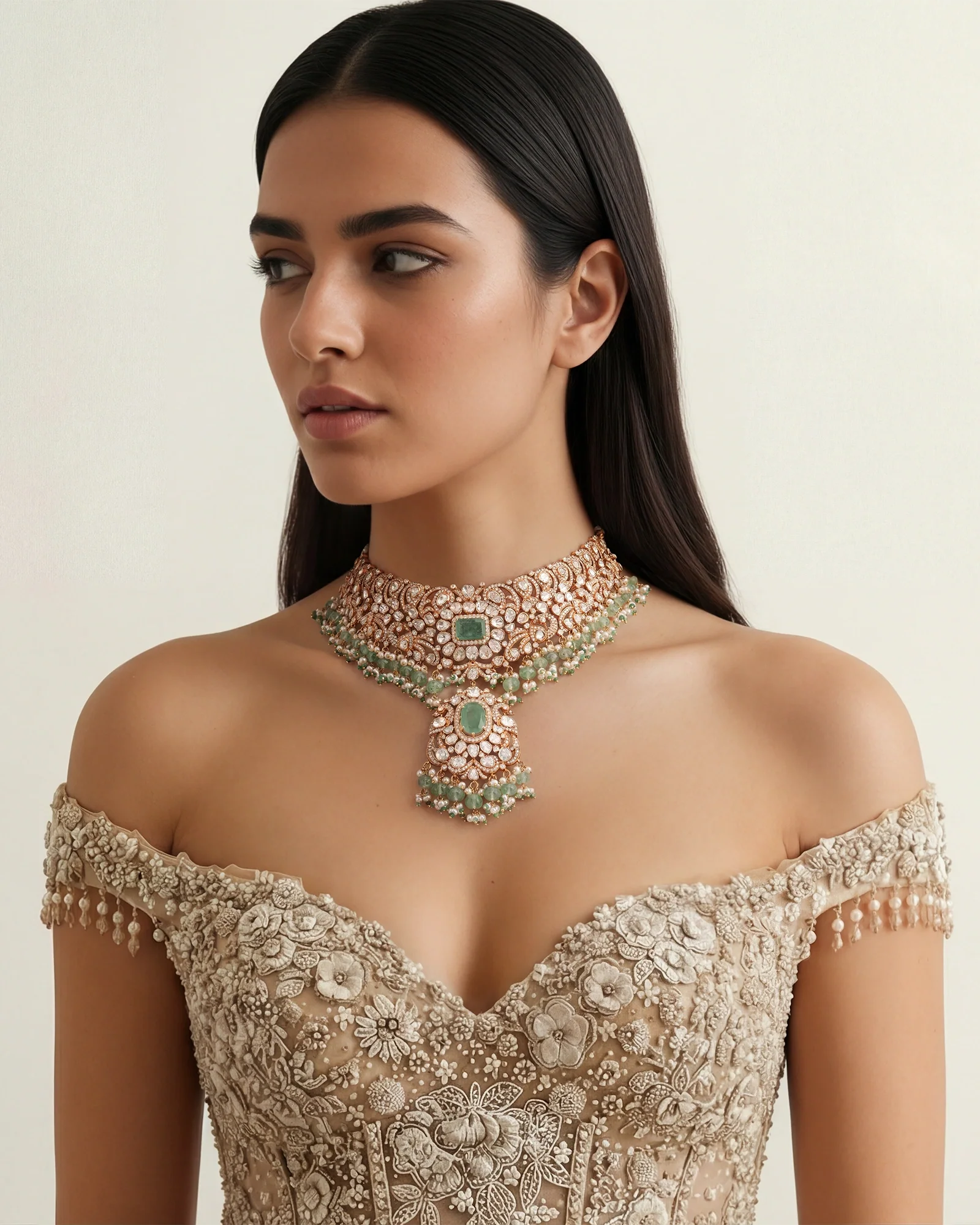Zahra Polki Necklace - Image 2