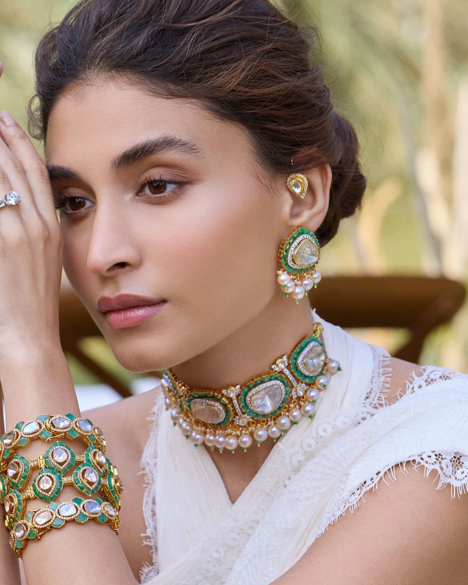Zoya Emerald earrings - Image 4